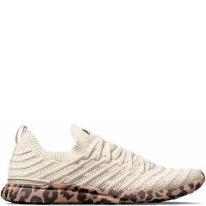 NEW APL women's techloom wave athletic sneakers in parchment/caramel/leopard